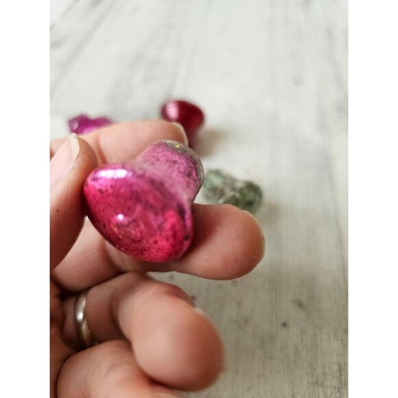 Vintage mini glass mercury bell ornament AS IS Xmas tree - Picture 4 of 12